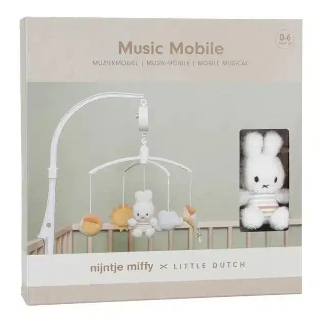 Mobile musical Miffy – Vintage Stripes | Little Dutch - Mini-Me - Baby & Kids Store