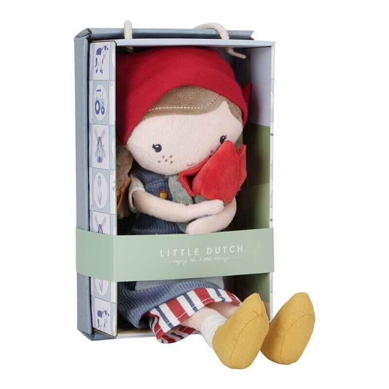 Boneca de pano Rosa - Agricultora Holandesa 35cm | Little Dutch - Mini-Me - Baby & Kids Store
