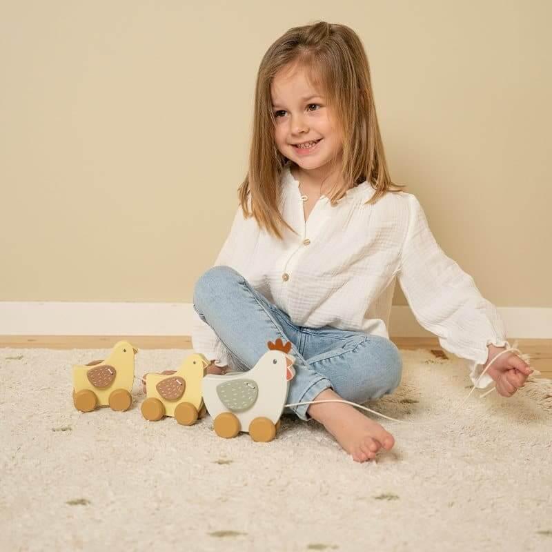 Galinha e Pintainhos de puxar - Little Dutch - Mini-Me - Baby & Kids Store