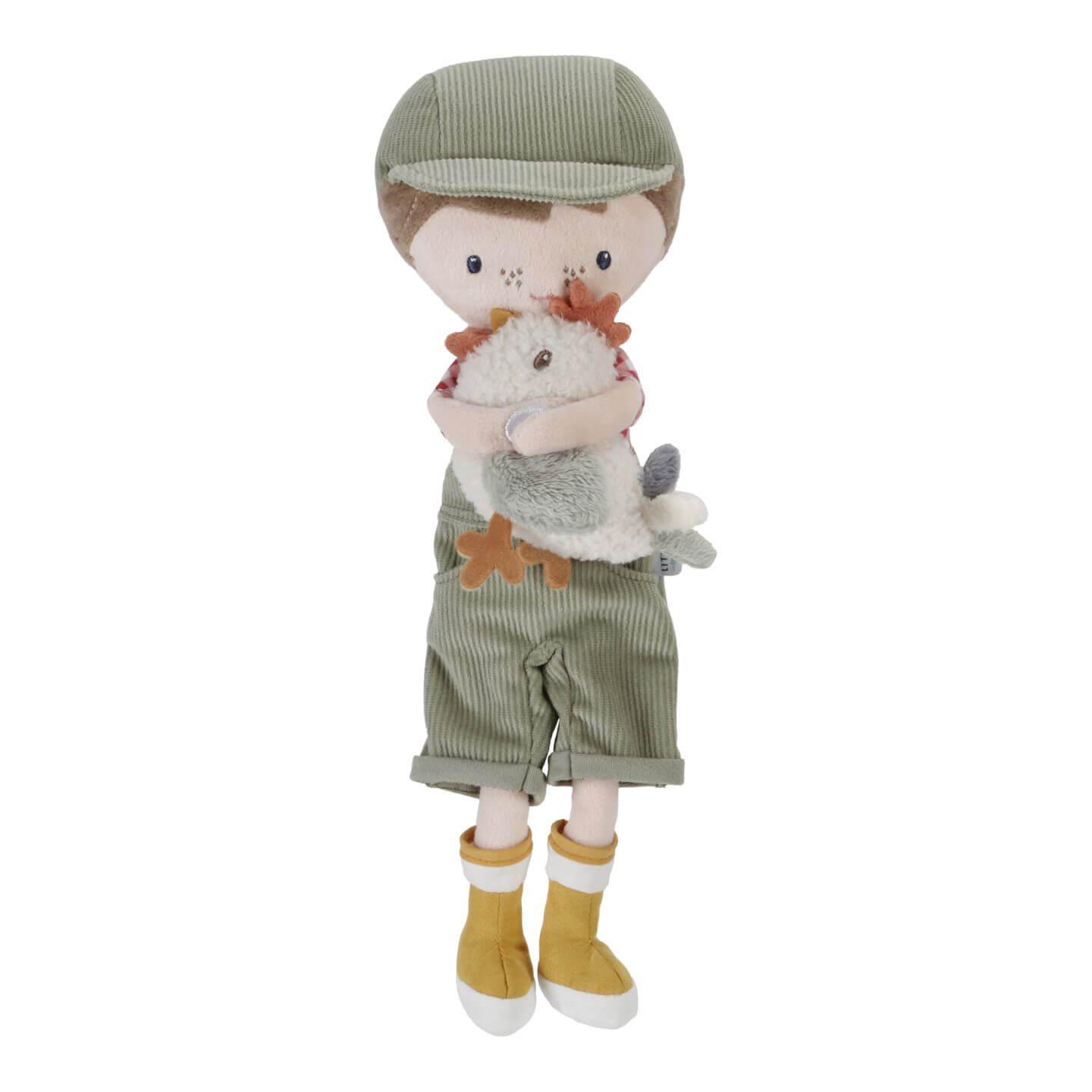 Jim - Agricultor com Galinha 35cm | Little Dutch - Mini-Me - Baby & Kids Store