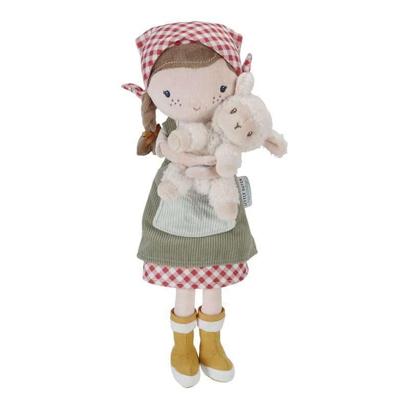 Boneca Rosa - Agricultora com Ovelha 35cm | Little Dutch - Mini-Me - Baby & Kids Store