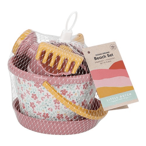 Conjunto de Praia 5 Peças – Pink Flowers – Little Dutch - Mini-Me - Baby & Kids Store