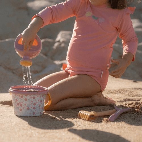 Conjunto de Praia 5 Peças – Pink Flowers – Little Dutch - Mini-Me - Baby & Kids Store