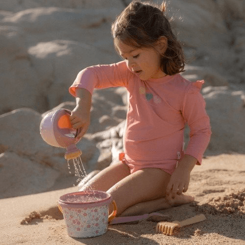 Conjunto de Praia 5 Peças – Pink Flowers – Little Dutch - Mini-Me - Baby & Kids Store