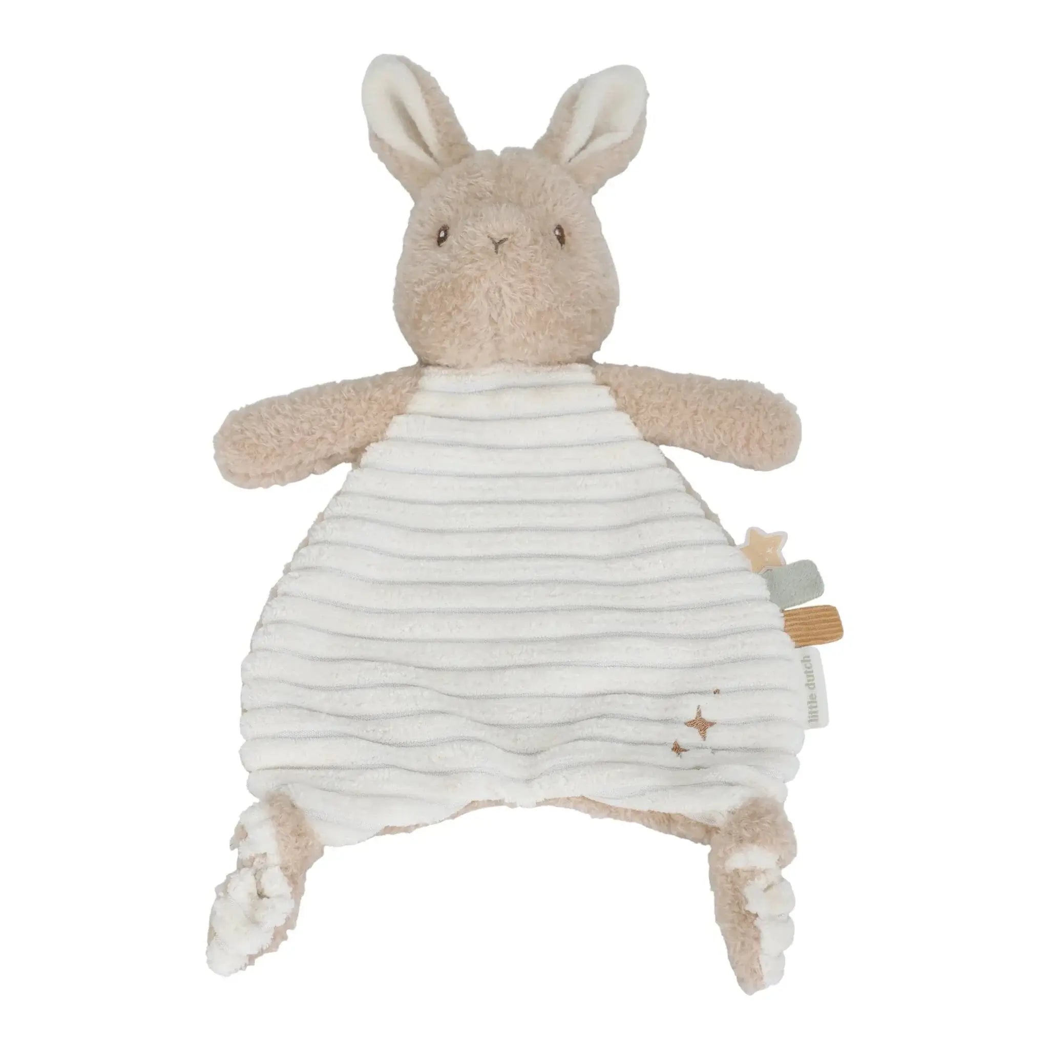 Doudou Coelho beige comforter for newborns, soft and cuddly Little Dutch bunny toy.