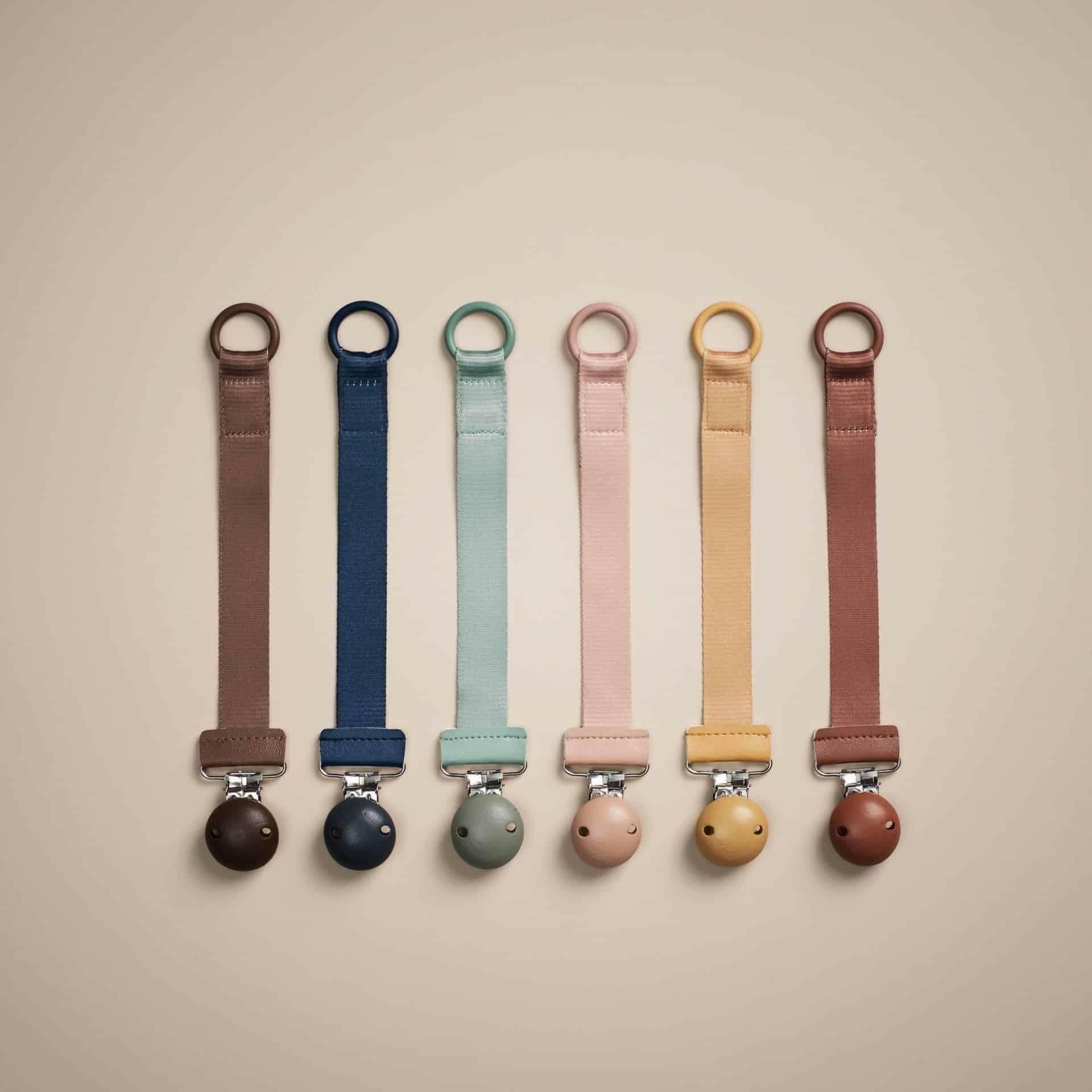 Prendedor de chucha madeira - Burned Clay - Mini-Me - Baby & Kids Store