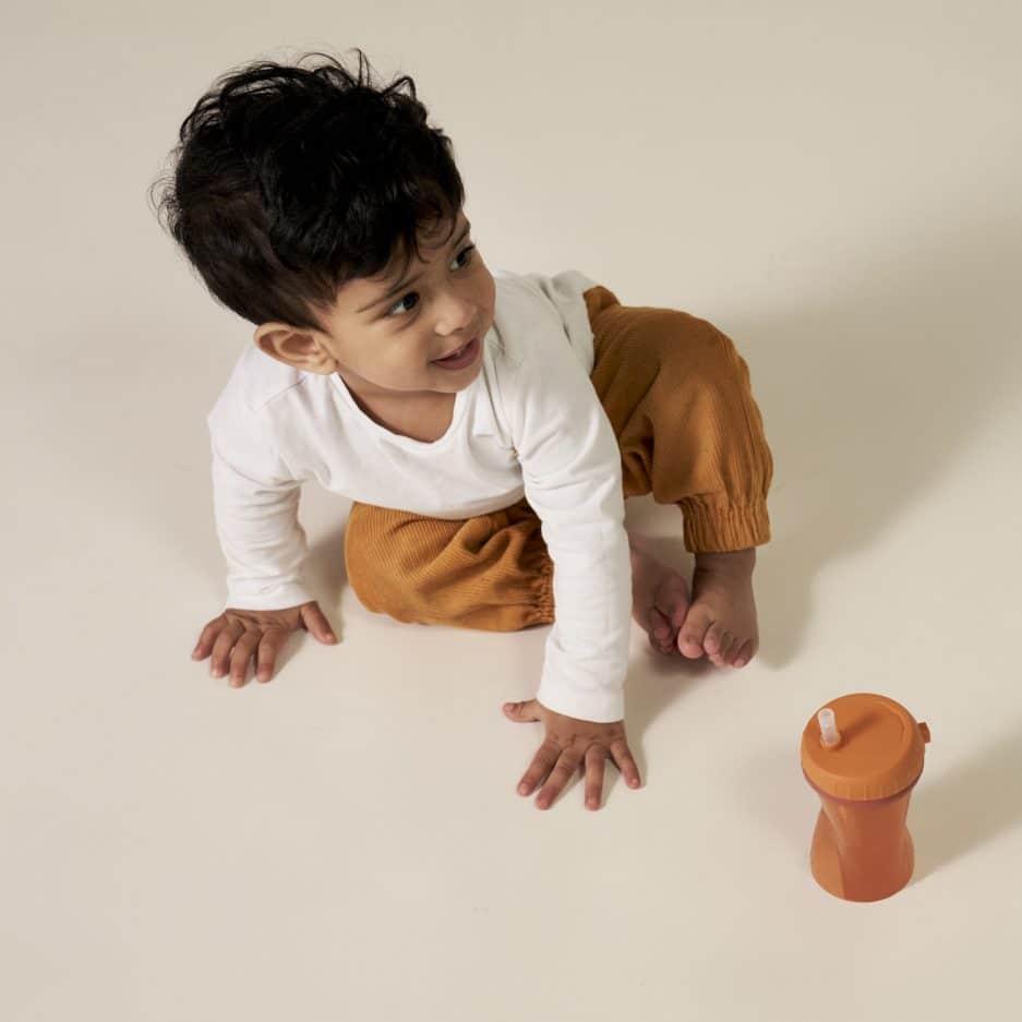 Copo com Palhinha Anti Gotas 250ml - black | DIFRAX - Mini-Me - Baby & Kids Store