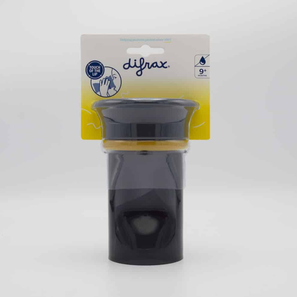 Copo de aprendizagem 360 - cinza | DIFRAX - Mini-Me - Baby & Kids Store