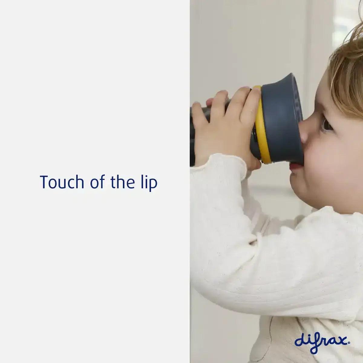 Copo de aprendizagem 360 - cinza | DIFRAX - Mini-Me - Baby & Kids Store