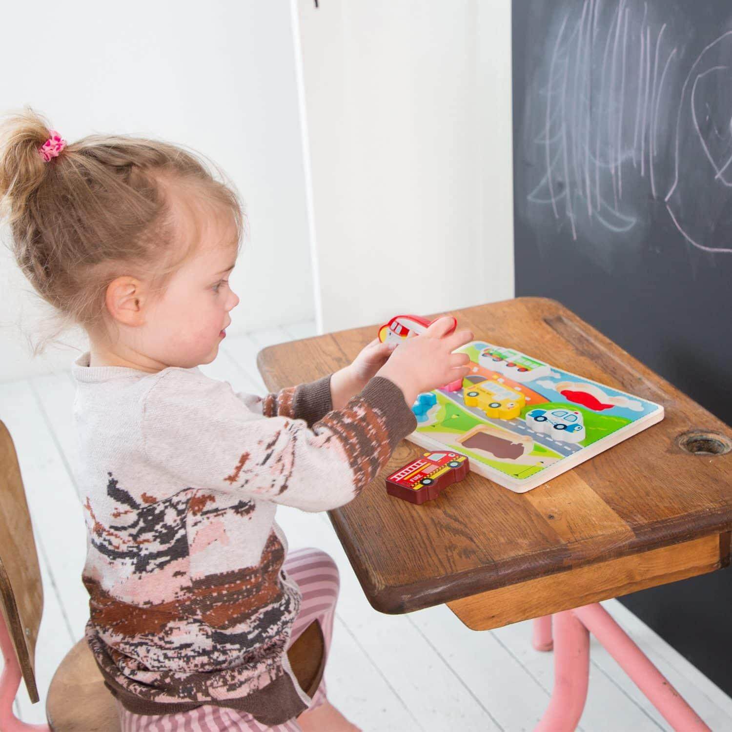 Puzzle em Madeira "Veículos" | New Classic Toys - Mini-Me - Baby & Kids Store