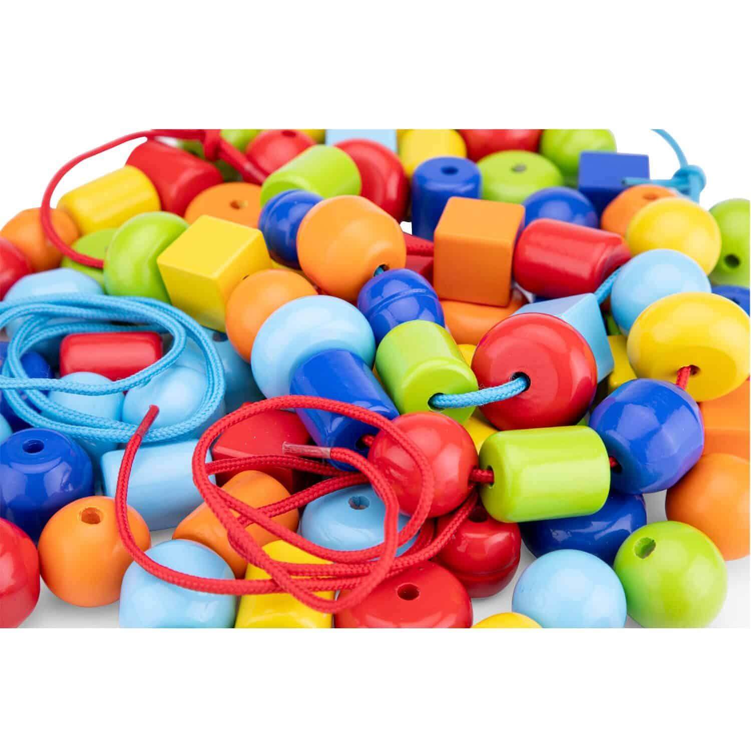 Contas em madeira 96 peças | New Classic Toys - Mini-Me - Baby & Kids Store