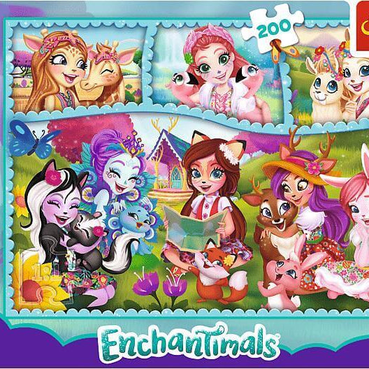 Puzzle 200 peças - Enchantimals | + 7 anos - Mini-Me - Baby & Kids Store