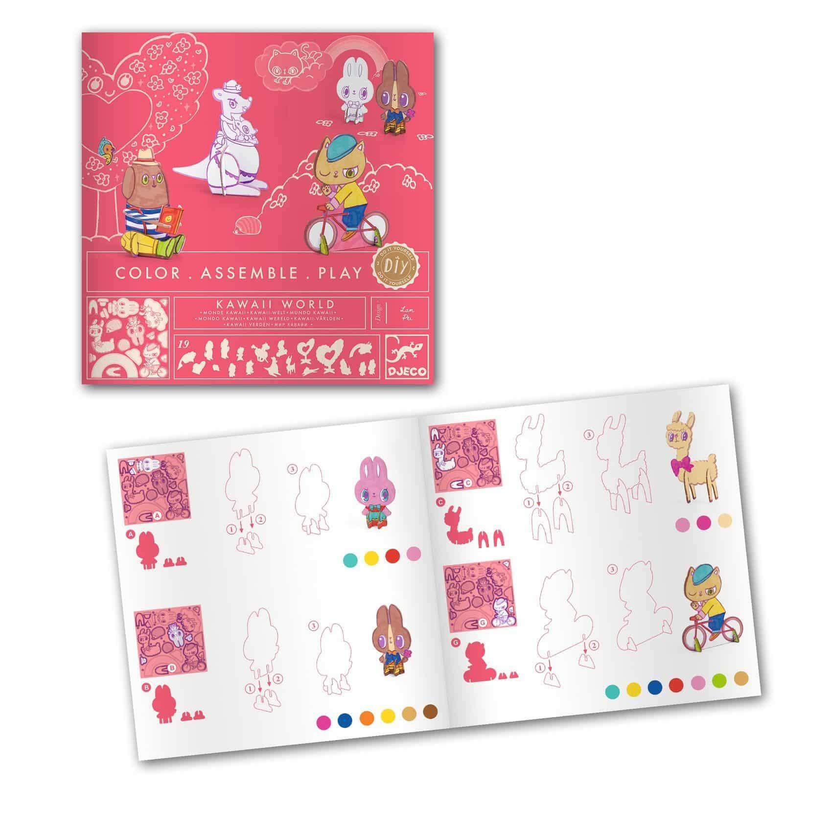 Mundo Kawaii – Constrói Figurinhas 3D | Djeco - Mini-Me - Baby & Kids Store