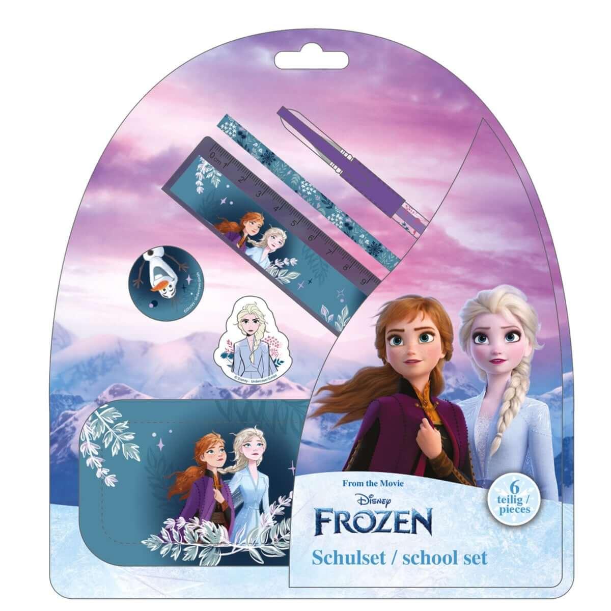 Conjunto escolar de escrita 6 peças Frozen - Mini-Me - Baby & Kids Store
