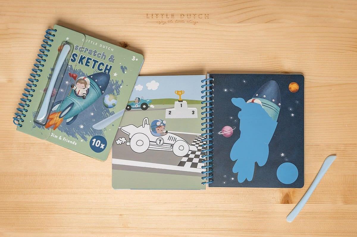 Livro de raspar - Jim & Friends | Little Dutch - Mini-Me - Baby & Kids Store