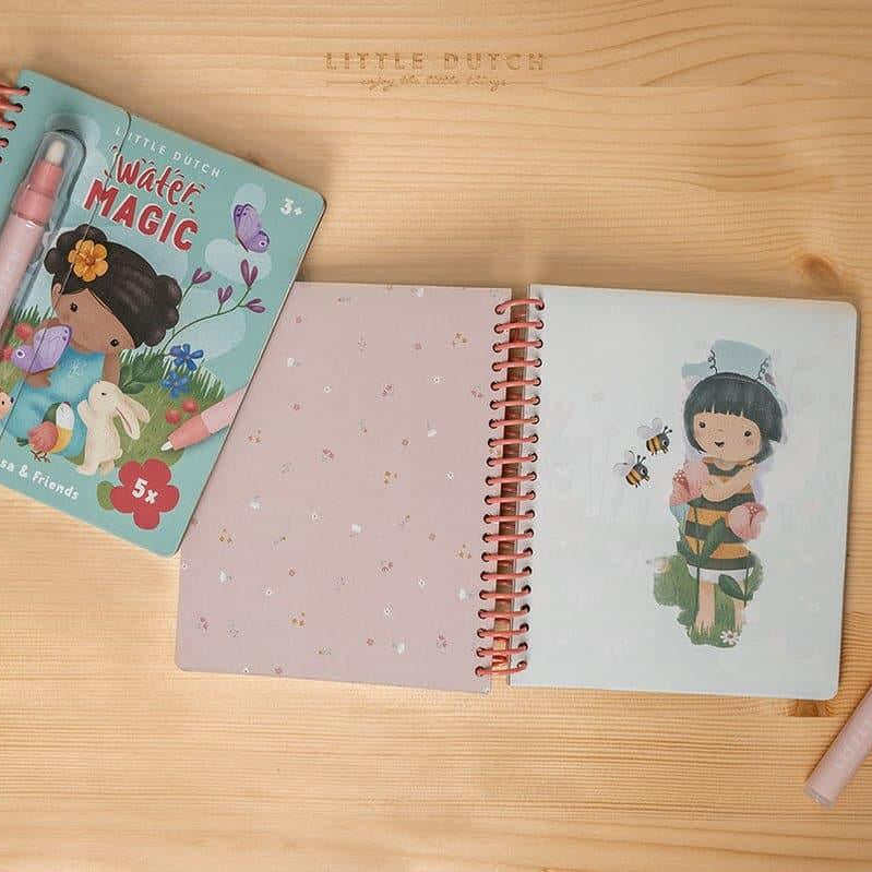 Livro de colorir Water Magic - Rosa & Friends | Little Dutch - Mini-Me - Baby & Kids Store