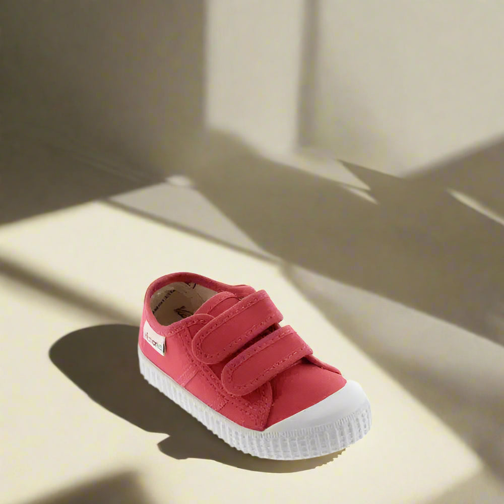 Sapatilhas Victoria com Velcro - Rosa dalia - Mini-Me - Baby & Kids Store