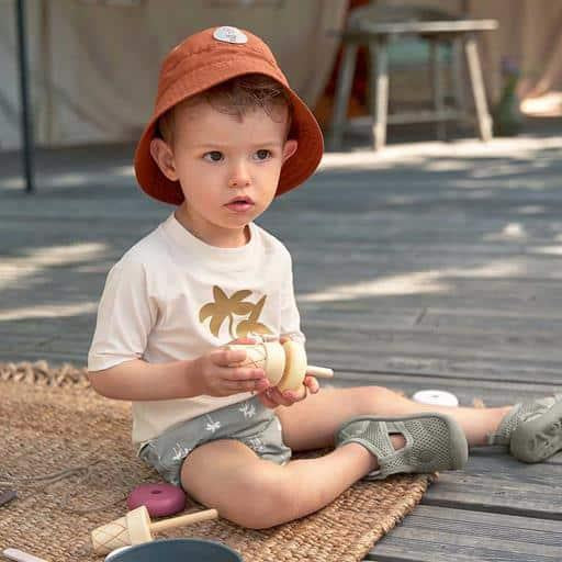 Fralda de banho reutilizável 3-6 meses - Palms Olive | LASSIG - Mini-Me - Baby & Kids Store