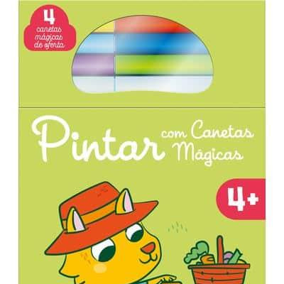 Livro Pintar com canetas mágicas - Verde +4anos - Mini-Me - Baby & Kids Store