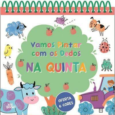 Livro Vamos Pintar com os Dedos - Na Quinta - Mini-Me - Baby & Kids Store