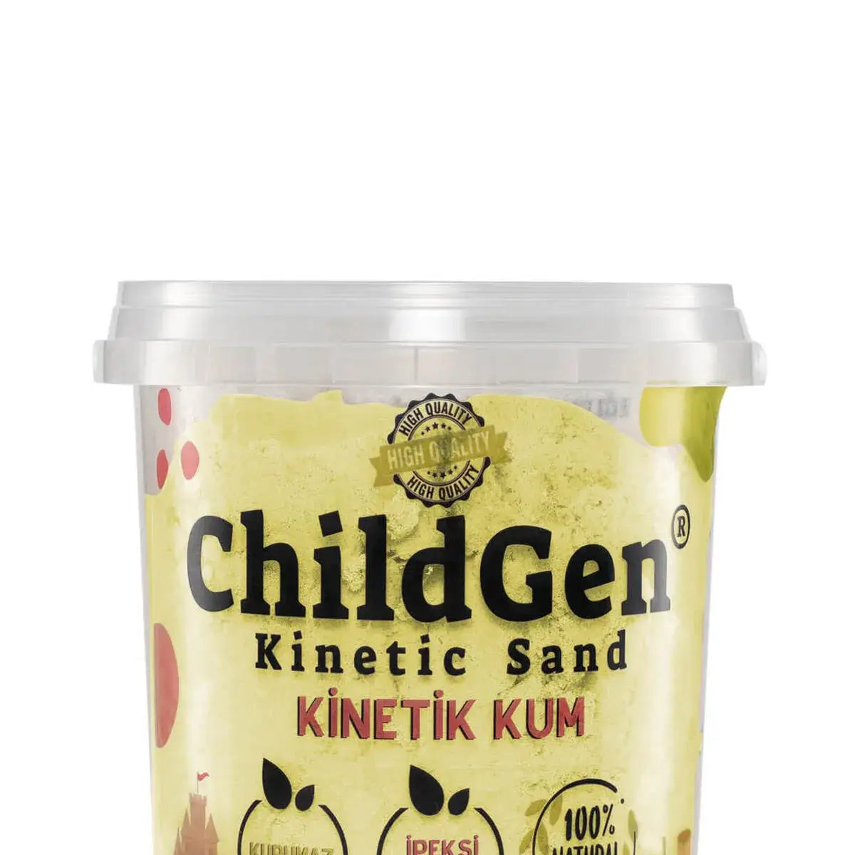 Areia Cinética Amarelo 500 Gr - ChildGen - Mini-Me - Baby & Kids Store