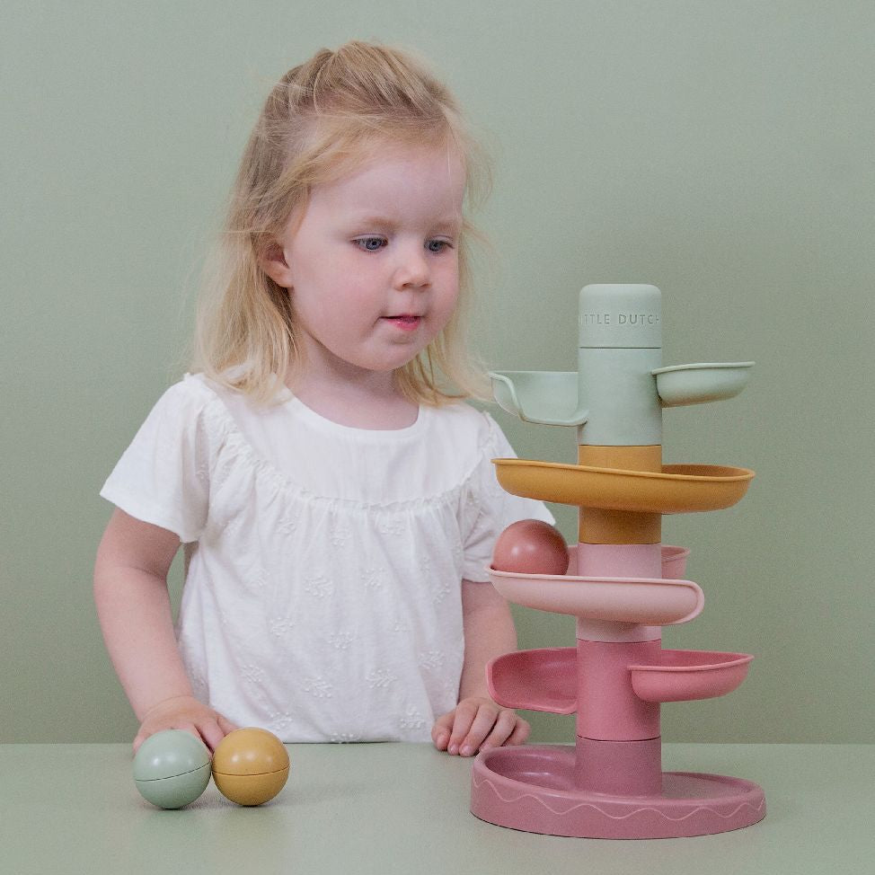 Torre espiral de bolas - rosa | Little Dutch Little Dutch Mini-Me - Baby & Kids Store