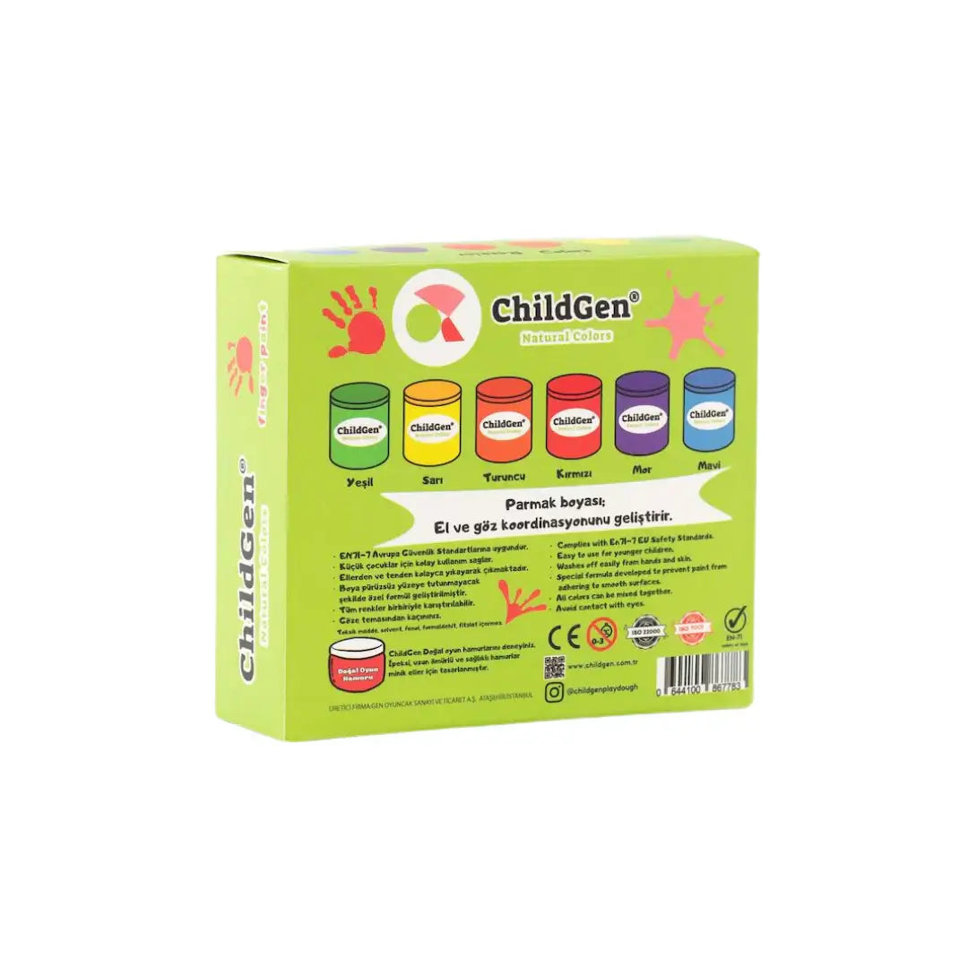 Tintas para Pintar com os Dedos ChildGen - Mini-Me - Baby & Kids Store