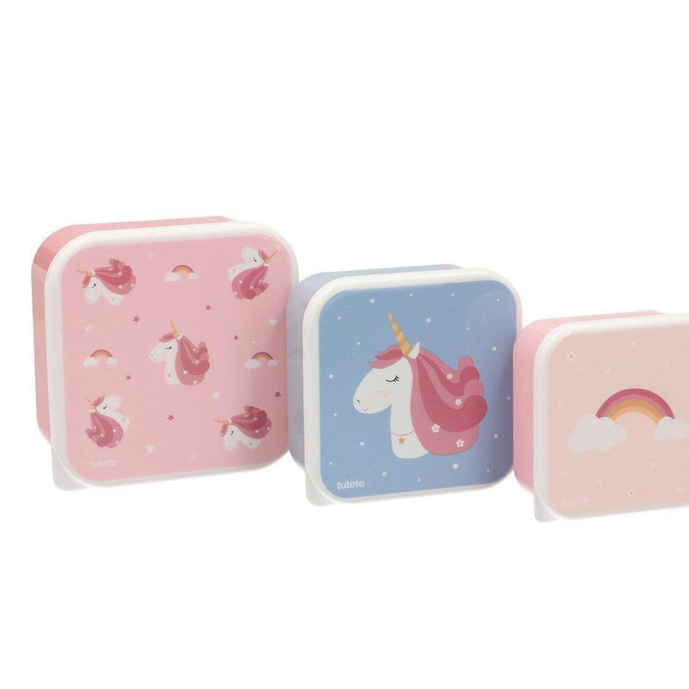 Tutete - Pack 3 caixas para alimentos Magical Unicorn - Mini-Me - Baby & Kids Store