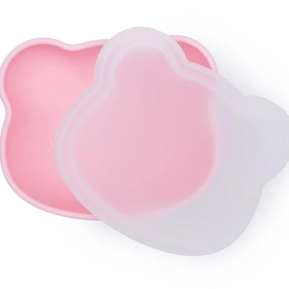 Taça com ventosa e tampa urso - rosa pastel | We Might Be Tiny - Mini-Me - Baby & Kids Store