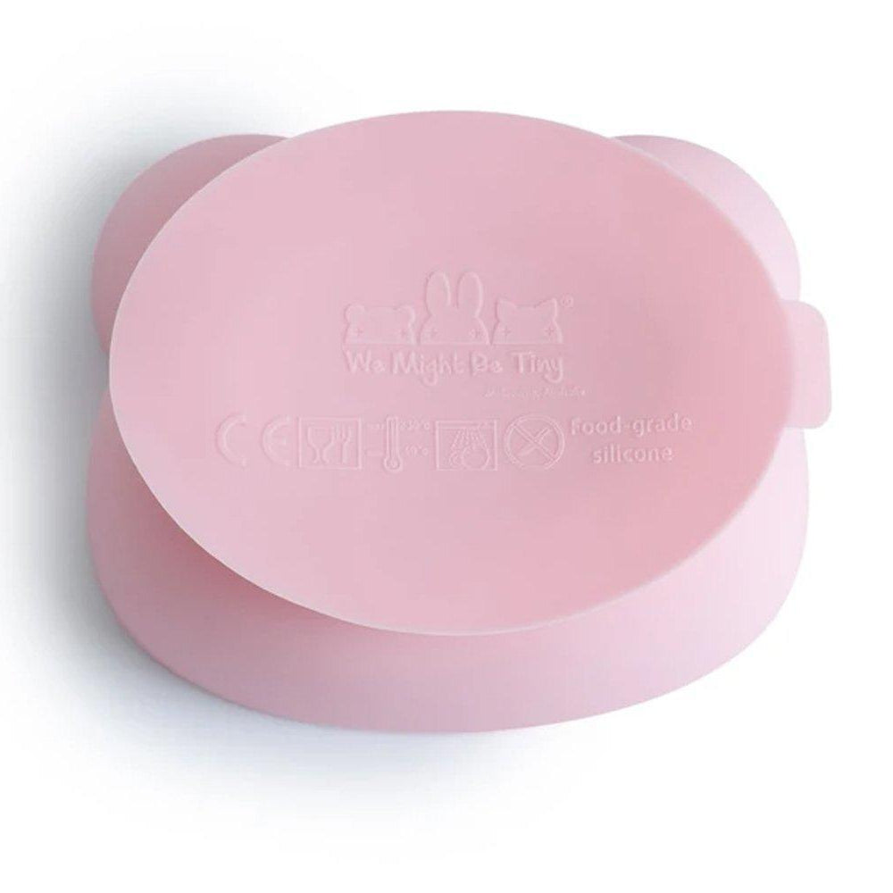 Taça com ventosa e tampa urso - rosa pastel | We Might Be Tiny - Mini-Me - Baby & Kids Store
