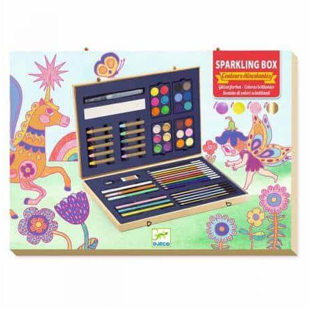 Caixa de pinturas Cores Brilhantes - Djeco - Mini-Me - Baby & Kids Store