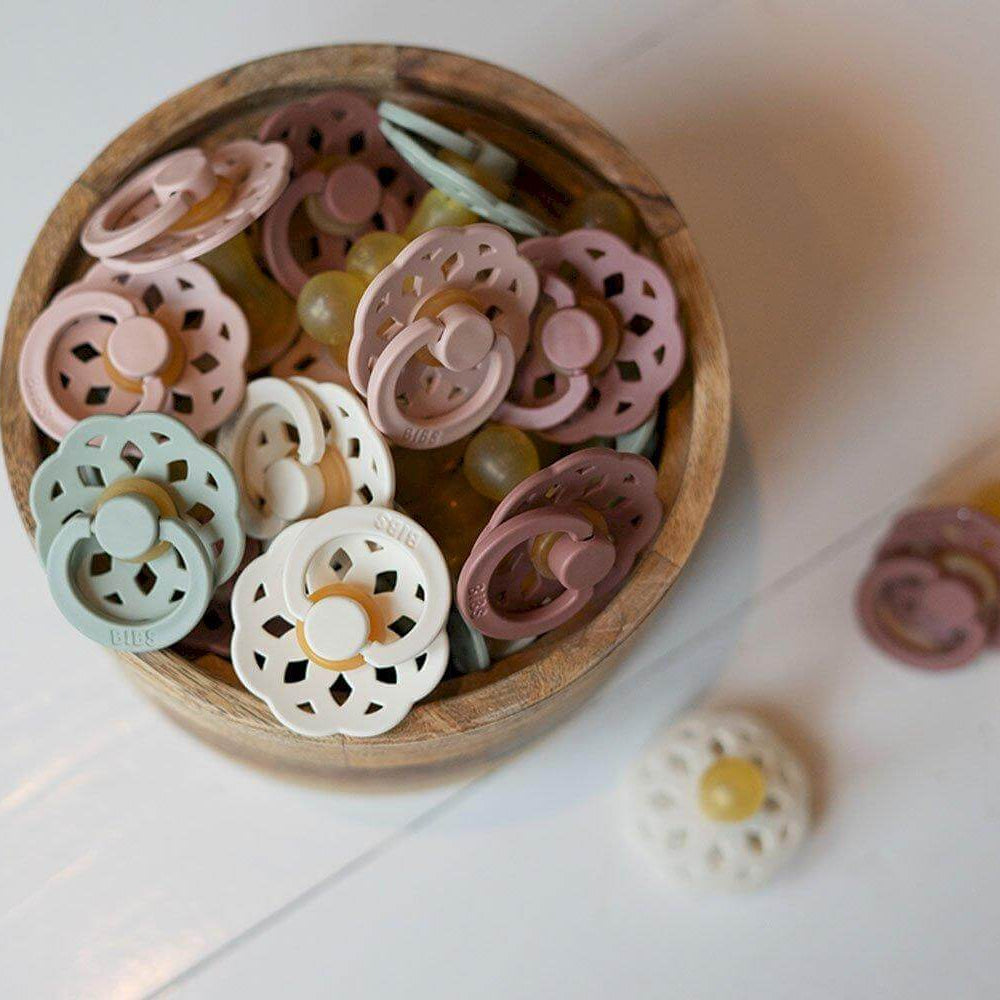 Pack 2 Chupetas BIBS boheme - Vanilla/Peach - Mini-Me - Baby & Kids Store