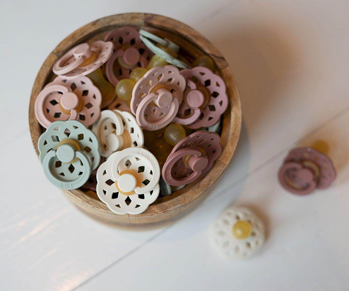 Pack 2 Chupetas BIBS boheme - Vanilla/Peach - Mini-Me - Baby & Kids Store