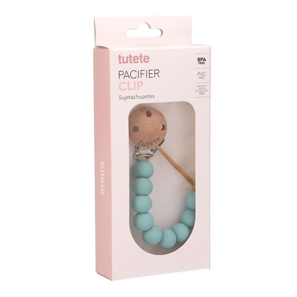 Prendedor de chupeta em silicone Pure Aqua | Tutete - Mini-Me - Baby & Kids Store