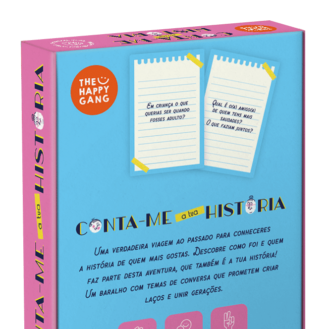 Desbloqueadores de Conversas – Conta-me a tua História | The Happy Gang - Mini-Me - Baby & Kids Store