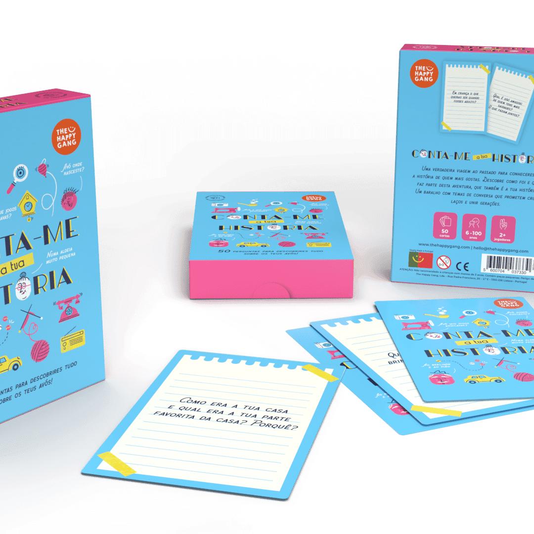 Desbloqueadores de Conversas – Conta-me a tua História | The Happy Gang - Mini-Me - Baby & Kids Store