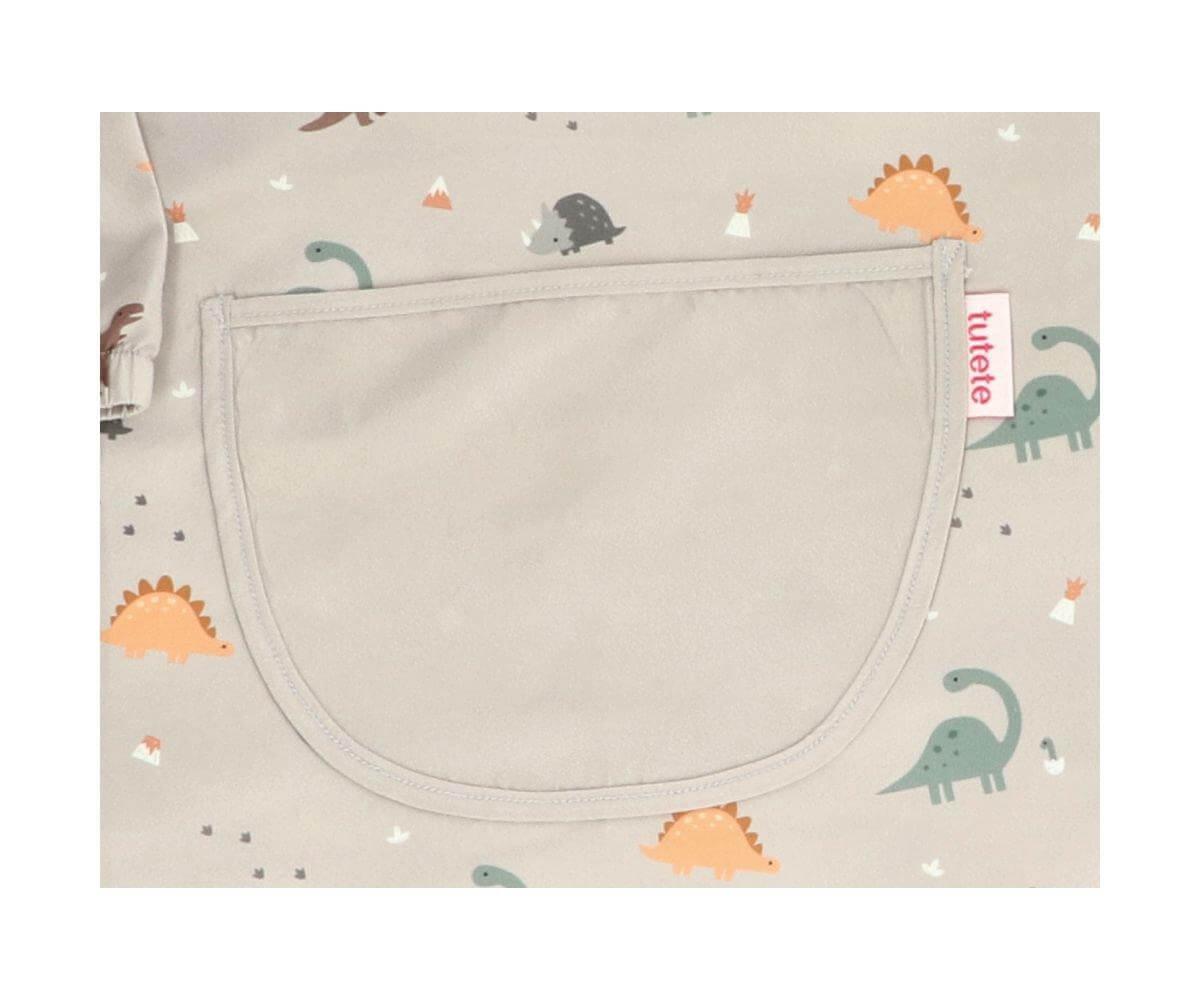 Babete com bolso central - Dinos World - Tutete - Mini-Me - Baby & Kids Store