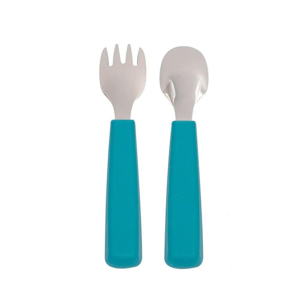 Conjunto de Talheres em silicone - Sunset blue | We Might be Tiny - Mini-Me - Baby & Kids Store