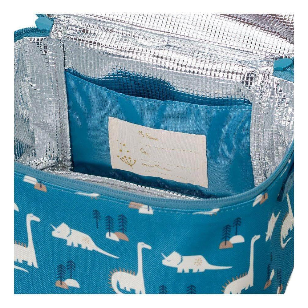 Lancheira térmica grande c/alça - Dinossauros | FRESK - Mini-Me - Baby & Kids Store