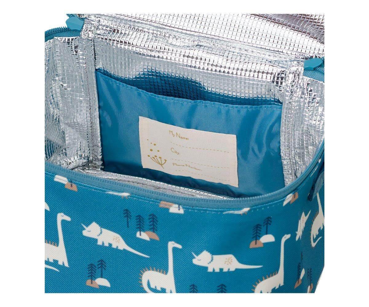 Lancheira térmica grande c/alça - Dinossauros | FRESK - Mini-Me - Baby & Kids Store