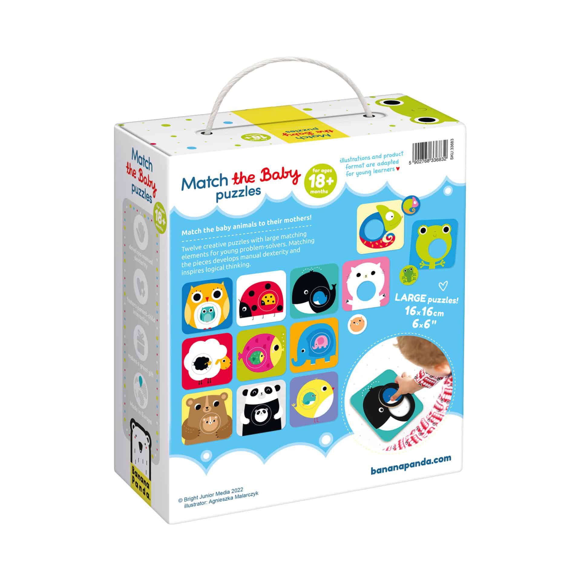 Puzzle de Combinações - Animais Bebés | Banana Panda - Mini-Me - Baby & Kids Store