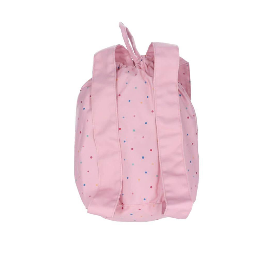 Mochila Creche - Bolinhas Rosa | Tutete - Mini-Me - Baby & Kids Store