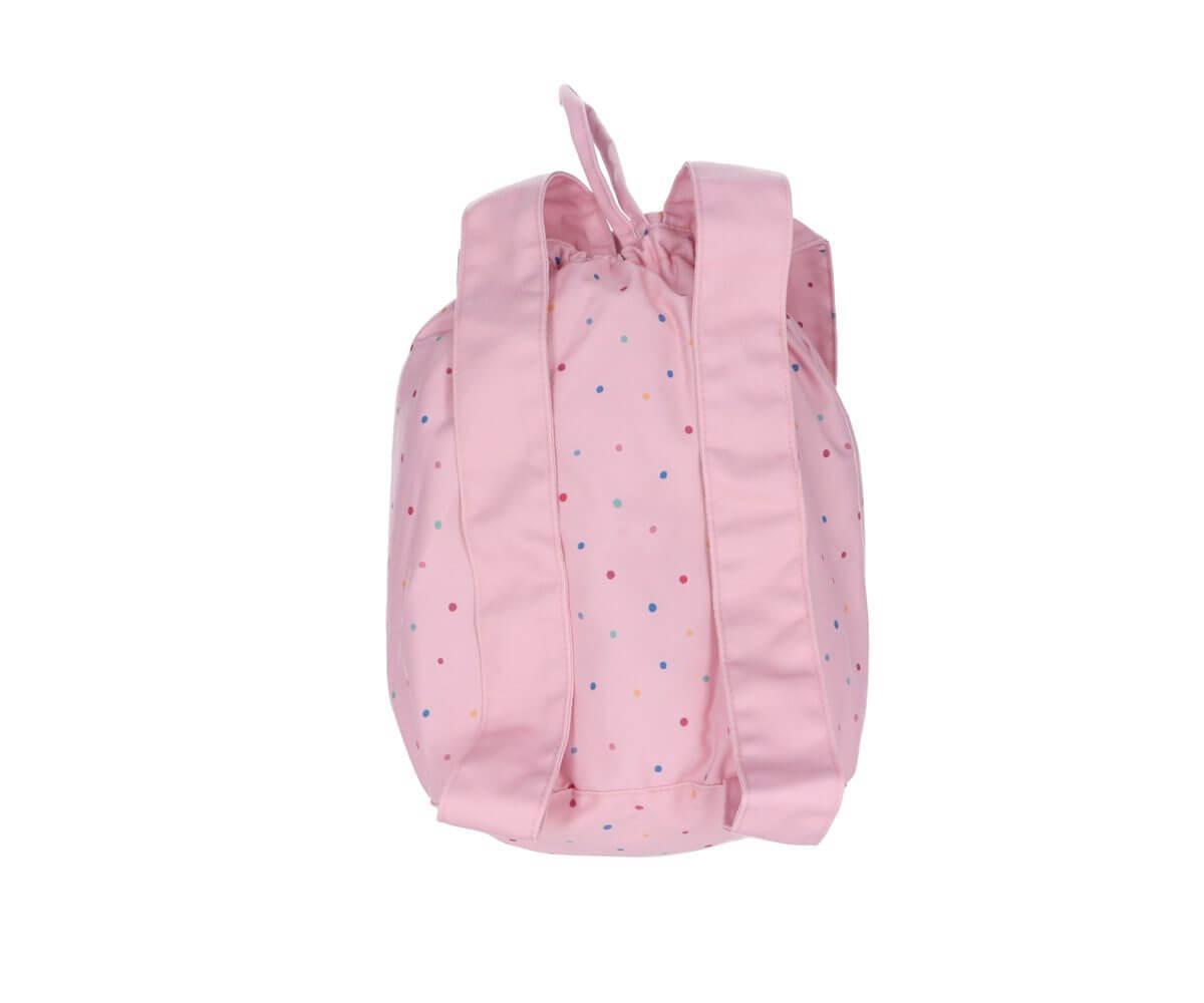 Mochila Creche - Bolinhas Rosa | Tutete - Mini-Me - Baby & Kids Store
