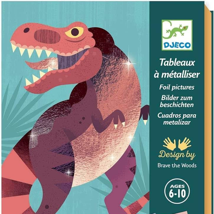 Atividade de Decorar com Glitter - Dinossauros | Djeco - Mini-Me - Baby & Kids Store