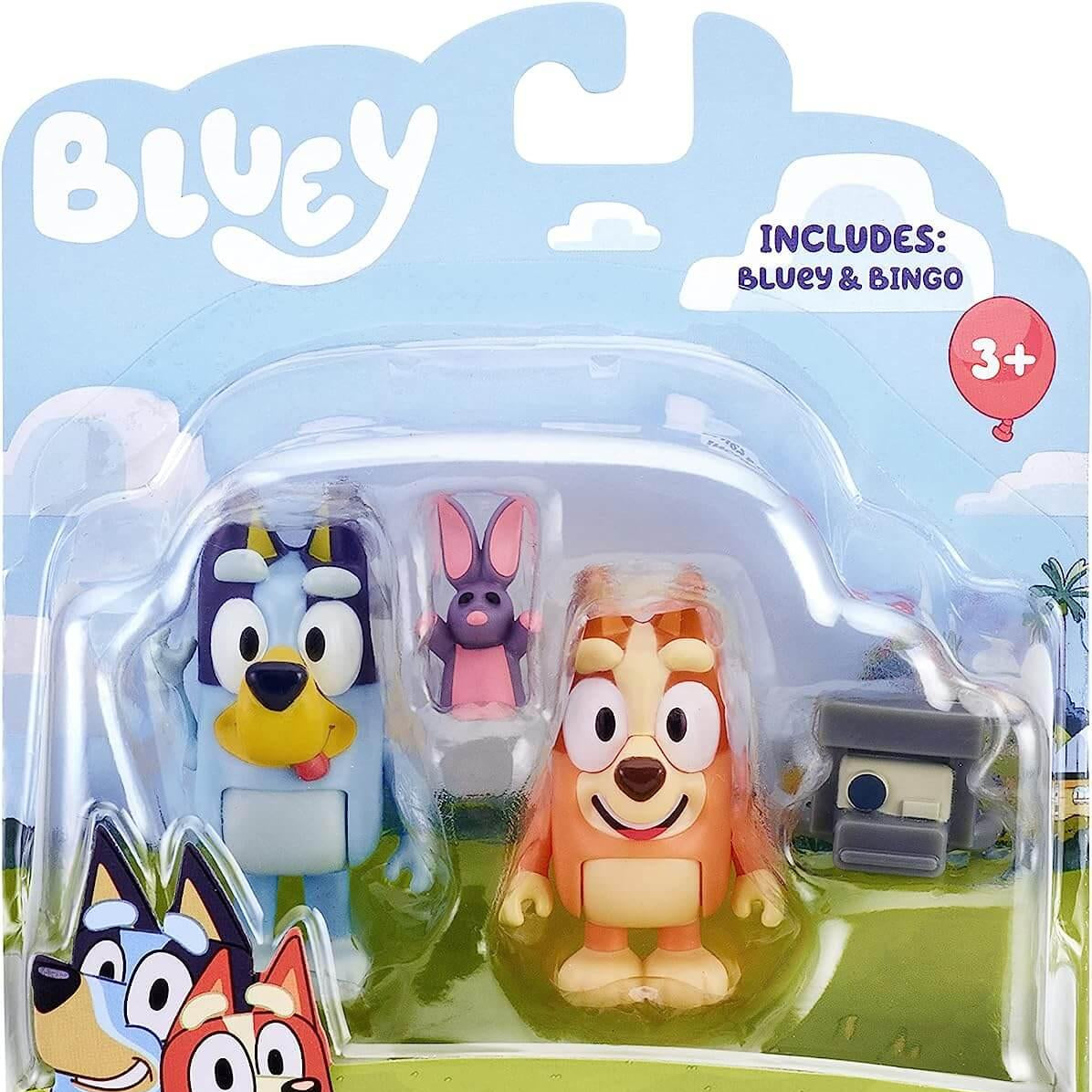 Pack Figuras Bluey e Bingo - Photo Fun - Mini-Me - Baby & Kids Store