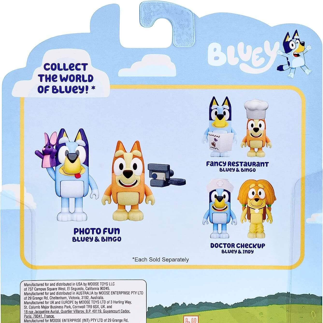 Pack Figuras Bluey e Bingo - Photo Fun - Mini-Me - Baby & Kids Store