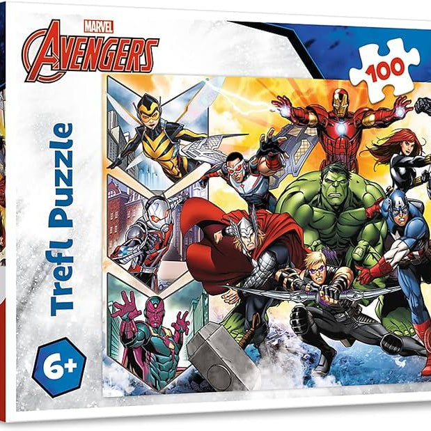 Puzzle Avengers 100 peças - A Magia dos Vingadores - TREFL - Mini-Me - Baby & Kids Store