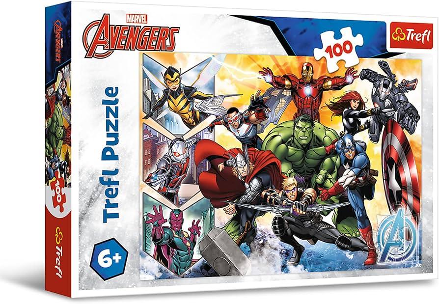 Puzzle Avengers 100 peças - A Magia dos Vingadores - TREFL - Mini-Me - Baby & Kids Store