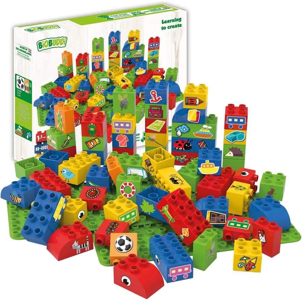 Blocos de Construção ecológicos - 60 peças | Biobuddi - Mini-Me - Baby & Kids Store