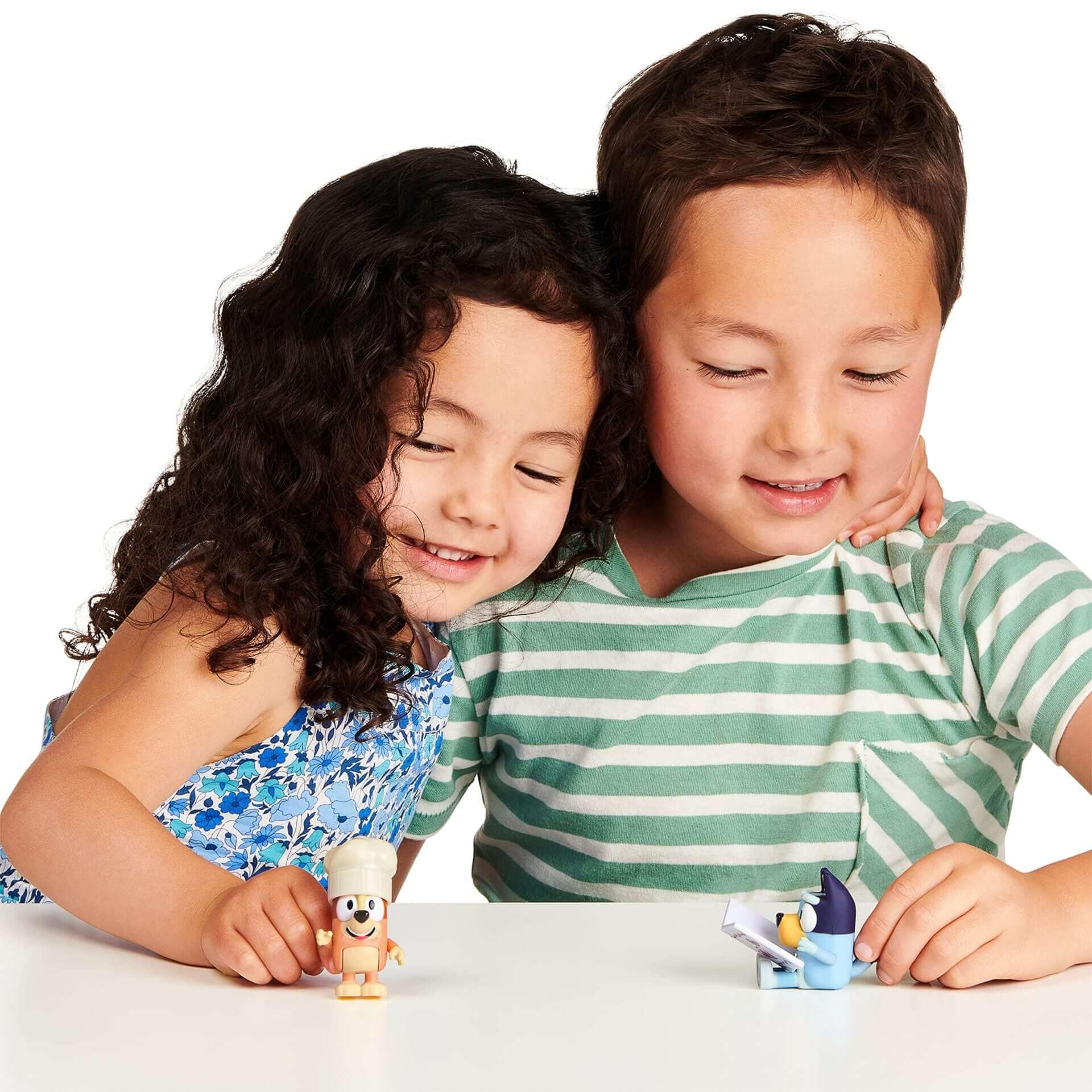 Pack Figuras Bluey e Bingo - Fancy Restaurant - Mini-Me - Baby & Kids Store